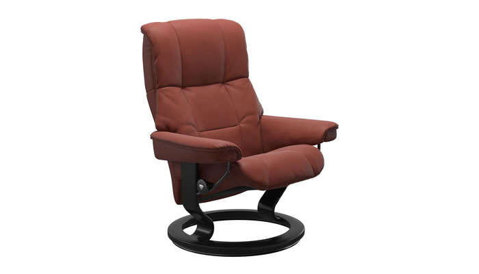 Stressless Mayfair Recliner Classic Base in Paloma Dark Henna Leather